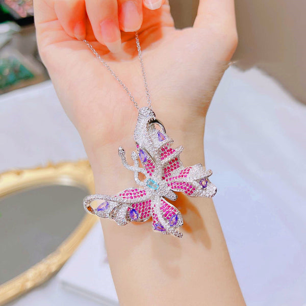 Anillo Mariposa Púrpura Lavanda de Lujo