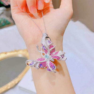 Anillo Mariposa Púrpura Lavanda de Lujo - Image 2