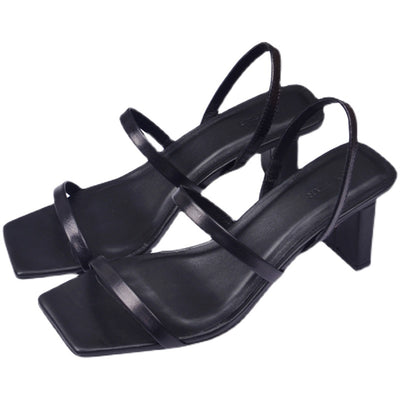 Sandalias de Tacón Cuadrado en Cuero con Diseño Minimalista - Image 21