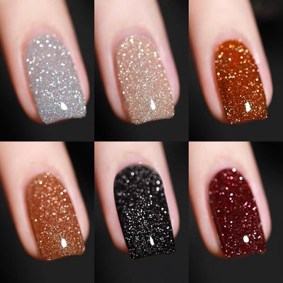 Gel de Uñas Glitter Reflectante Efecto Discoteca