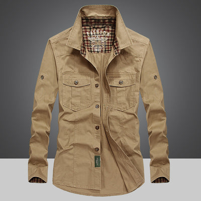 Camisa Manga Larga Algodón Hombre - Colección Primavera Otoño - Image 11