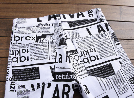 Jeans Blancos Ajustados con Letras Estampadas para Hombre - Image 11