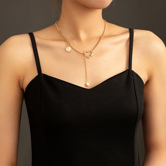 Collar de Perlas Naturales con Diseño Y Cosido - Image 10