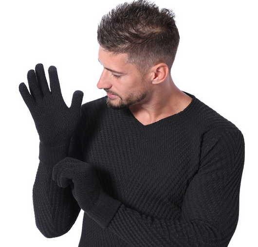 Guantes de Lana Térmica con Dedos Separados para Hombre - Image 8