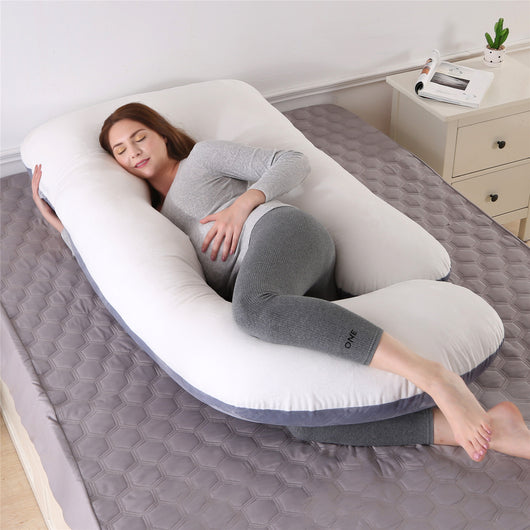 Almohada Ergonómica en Forma de G con Terciopelo Cristal Extraíble para Dormir de Lado - Image 7