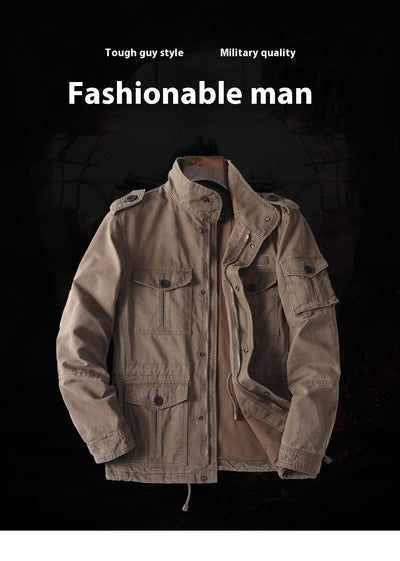 Chaqueta Casual Suelta con Cierre para Hombre - Image 11