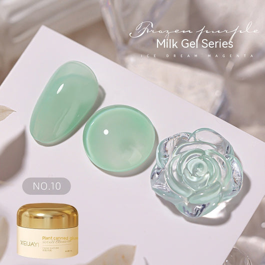 Esmalte UV Gelatina Láctea Color Sólido Efecto Hielo Verano - Image 15