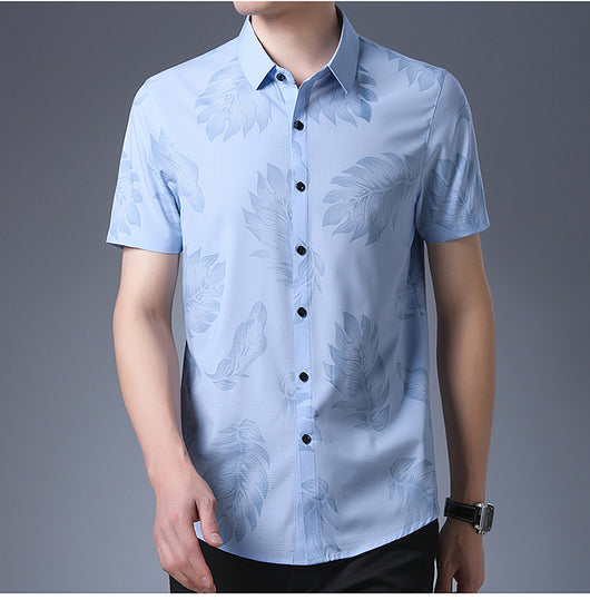 Camisa Ejecutiva de Manga Corta para Hombre - Image 12