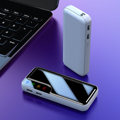 Power Bank de Espejo con Textura Cuero - 5 Secciones Premium - Image 9