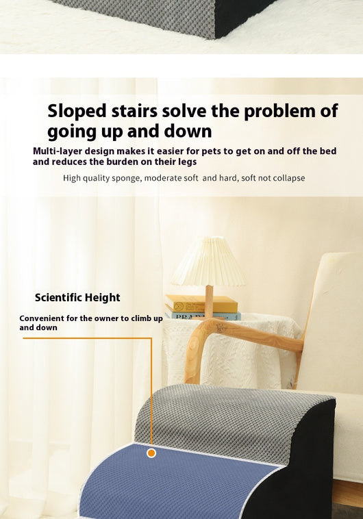 Escaleras Onduladas para Perros Pequeños - Acceso Fácil a Muebles - Image 46