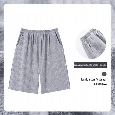 Pantalones Pijama Modal Hombre Verano Algodón Sueltos Casuales - Image 10
