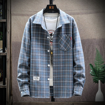 Camisa Casual Hombre Estilo Coreano Moderna con Volantes - Image 12