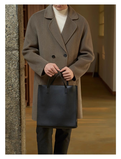 Abrigo de Lana Reversible para Hombre - Largo Medio Premium - Image 3
