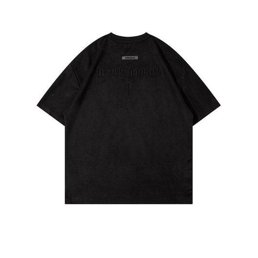 Camiseta Hombre Alfabeto Retro Bordado - Image 8