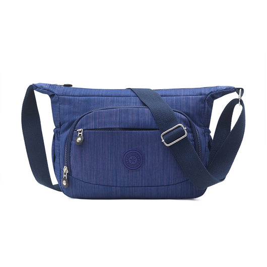 Bolso de Hombro Casual para Mamá - Tela Nylon Lavado Diagonal - Image 3