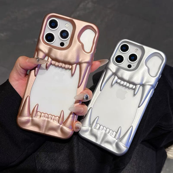 Funda para Celular Diseño Colmillo de Tigre Hueco
