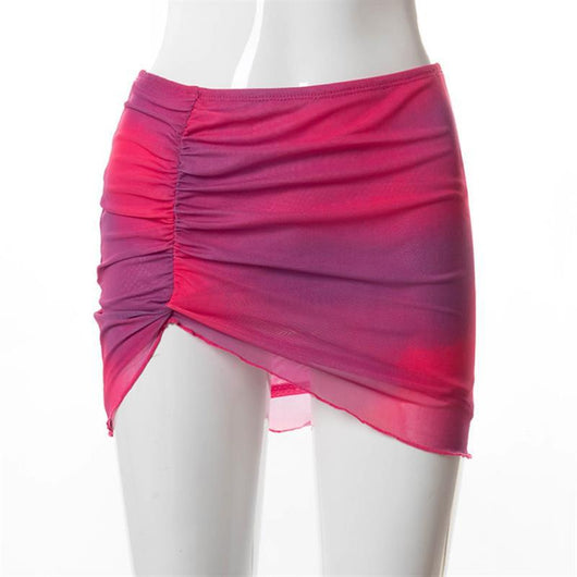 Chaleco Halter Tie Dye con Encaje - Top Versátil - Image 11