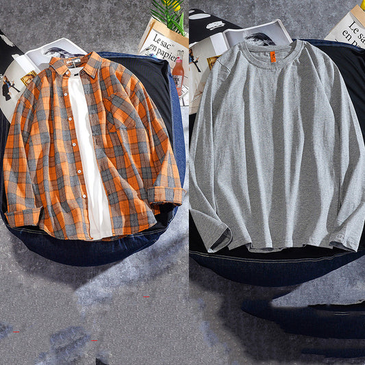 Camisa Cuadriculada Clásica para Hombre - Manga Larga Primavera Otoño - Image 2