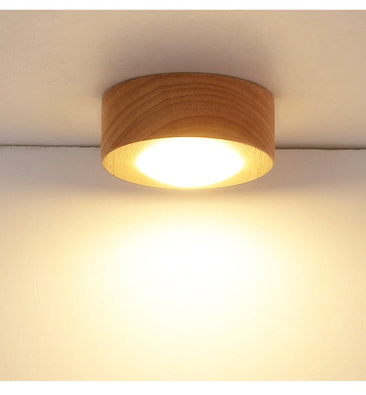Lámpara de Techo Empotrada en Madera Maciza - Diseño Minimalista Moderno - Image 11