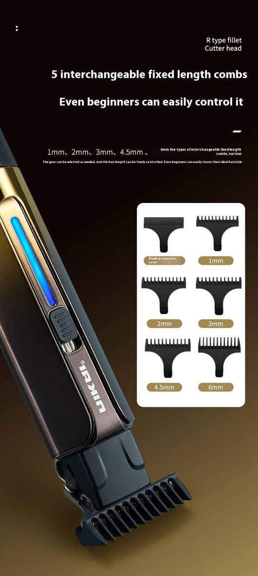 Cortadora de Cabello Eléctrica Profesional Retro con Grabado de Precisión - Image 14