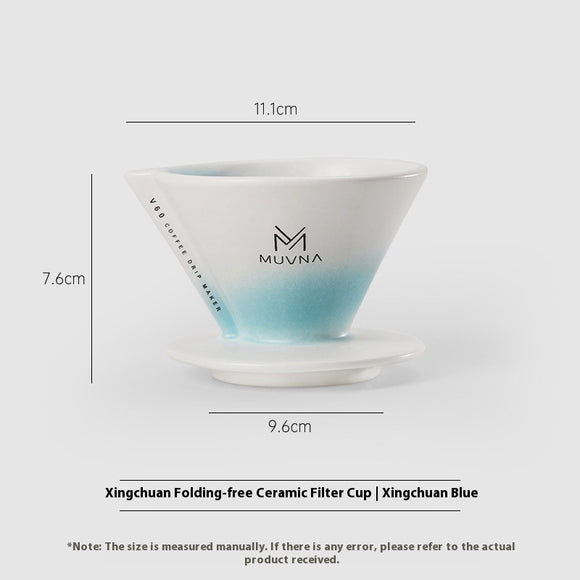 Dripper V60 de Cerámica Hoshikawa para Café de Filtro