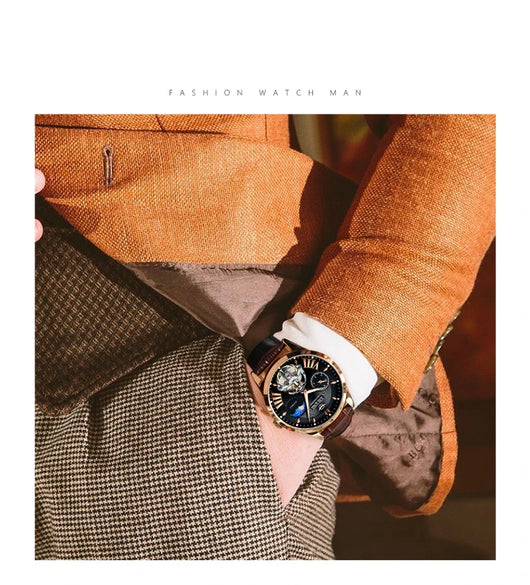 Reloj Automático Mecánico para Hombre con Esqueleto Visible y Resistencia al Agua - Image 17