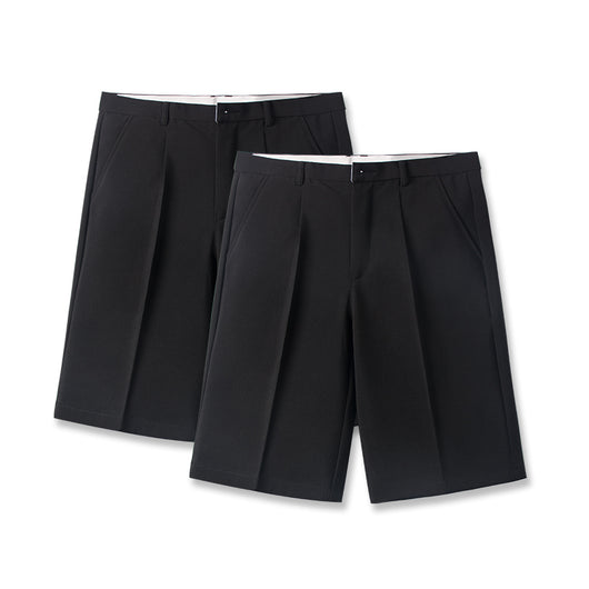 Pantalones Casuales Holgados de Cinco Puntos en Colores Sólidos para Hombre - Image 23