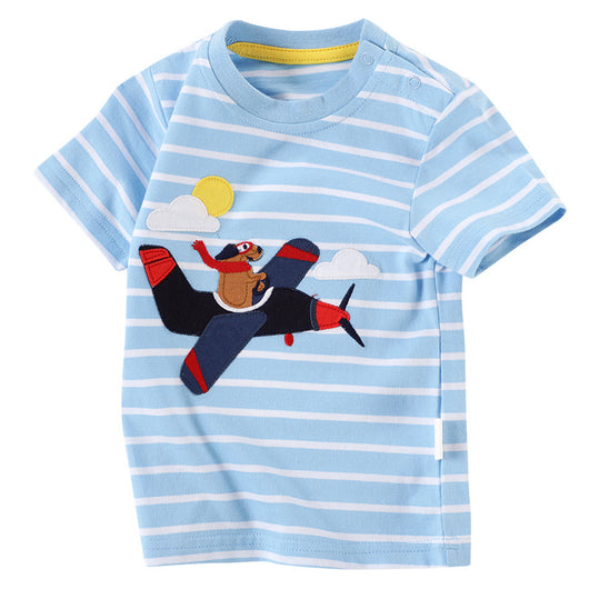 Playera Infantil de Manga Corta con Estampado de Caricaturas - Image 7