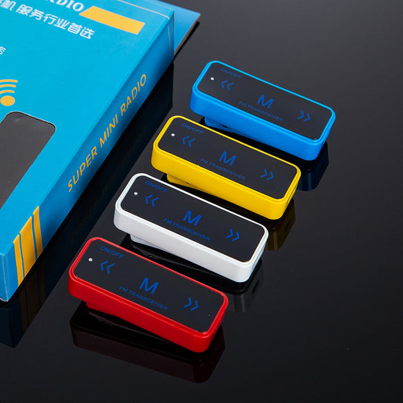 Radio Walkie-Talkie Mini con Gancho para Oreja - Comunicación Profesional para Salones