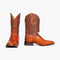 Botas Puntiagudas para Hombre con Costura Ribeteada y Bordado Escocés