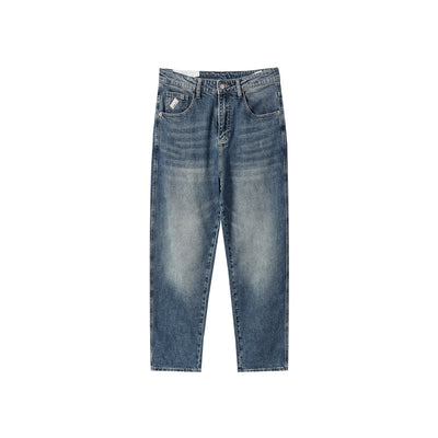 Pantalones Vaqueros Rectos Lavados Versátiles para Hombre - Image 5