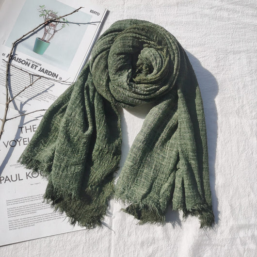 Pañuelo de Algodón Puro Zen para Mujer - Otoño e Invierno - Image 3
