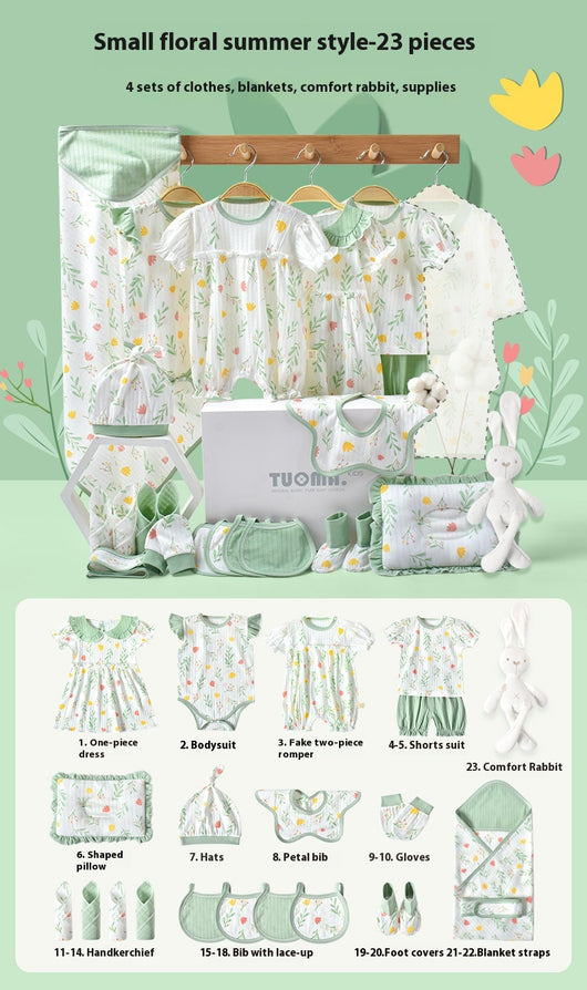 Conjunto de Ropa para Bebé Recién Nacido - Caja Regalo Verano Tela Ligera - Image 12