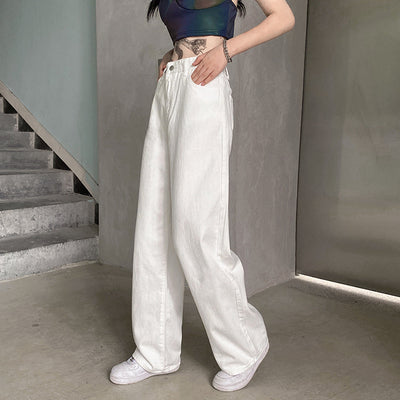 Jeans de Talle Alto Rectos y Anchos para el Día a Día - Image 6