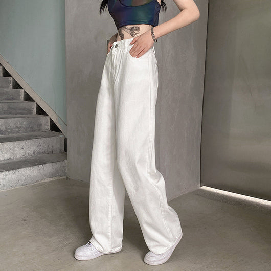 Jeans de Talle Alto Rectos y Anchos para el Día a Día - Image 6