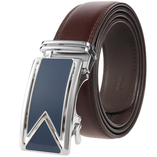 Cinturón de Cuero Bovino Premium con Hebilla Automática de Doble Capa - Image 18