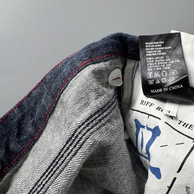 Pantalones Rectos Largos Retro Americano para Hombre - Image 19