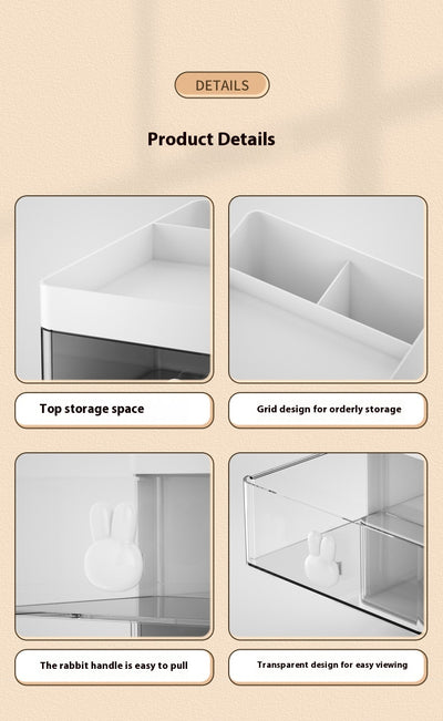 Organizador de Escritorio con Compartimentos y Diseño Transparente - Image 13