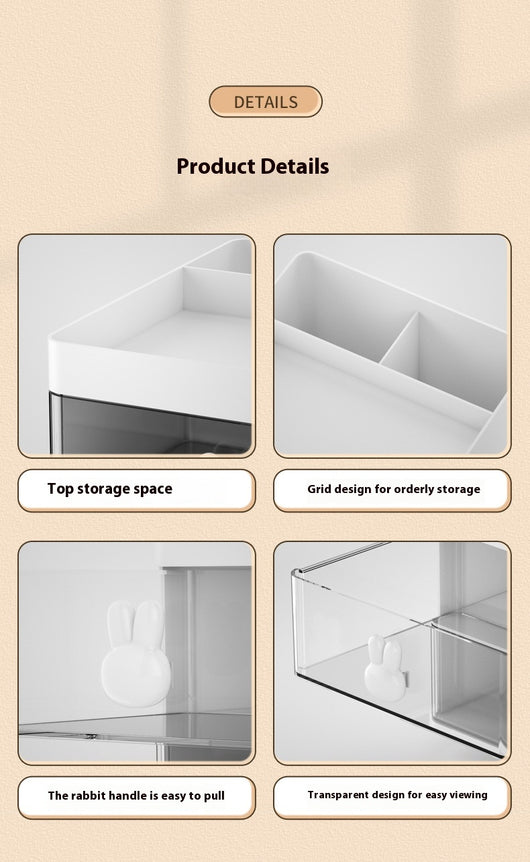 Organizador de Escritorio con Compartimentos y Diseño Transparente - Image 13