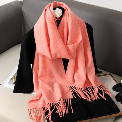Pashmina Cálida de Color Sólido para Mujer - Chal Suave Estilo Cashmere - Image 57