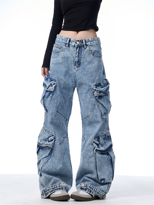 Pantalones de Trabajo Mujer Talle Ancho con Bolsillos Múltiples - Image 7