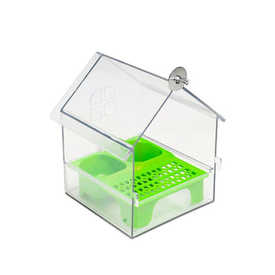 Comedero Villa Transparente para Loros Peonía - Image 5