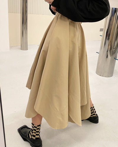 Falda Slim de Cintura Alta con Diseño Irregular - Image 9