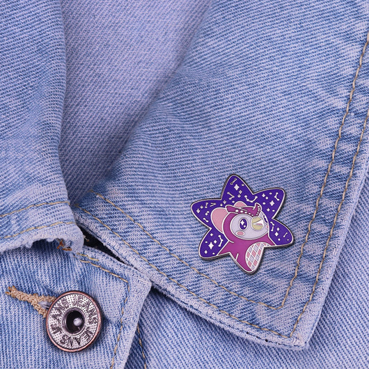 Broche Búho Cartoon en Metal - Image 3
