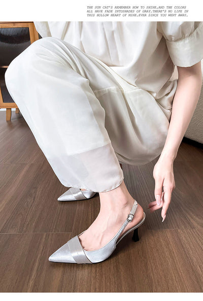 Sandalias de Tacón Stiletto Punta Cerrada para Mujer - Image 11