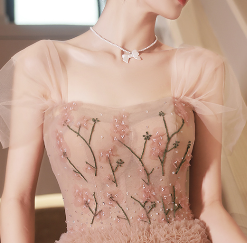 Vestido de Noche Princesa Floral Lujo Exclusivo para Mujer - Image 13