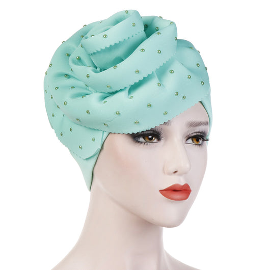 Gorro de Algodón Espacial con Punta de Cerámica Floral - Image 5