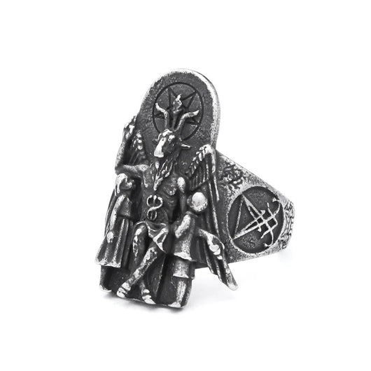Anillo de Acero Inoxidable Estilo Punk para Hombre Steel Warrior - Image 5