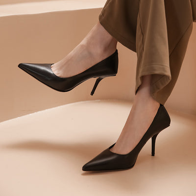 Zapatos de Tacón Stiletto Puntiagudo 6cm - Elegancia Europea y Americana - Image 10