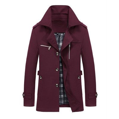 Chaqueta de Trabajo Casual Solido con Solapa para Hombre - Image 5